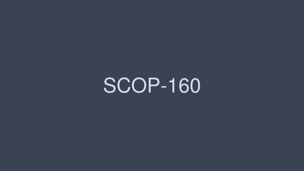 SCOP-160 این یک گمرک پشت صحنه است که در آن یک تولید وجود دارد و وقتی آن را در پشت می پوشیدم، مخفیانه لاستیک را درآوردم و آن را همانطور که بود بیرون آوردم! پنج